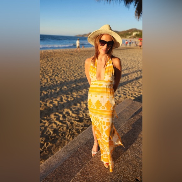 Johanna Ortiz - Stunning Printed Linen Maxi Dress, Size (Originally $890) - Picture 11 of 12